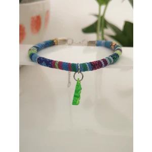 Kedi Köpek El Yapımı Boyun Tasması Bohem Kedi Kolyesi Jelibon Ayıcık