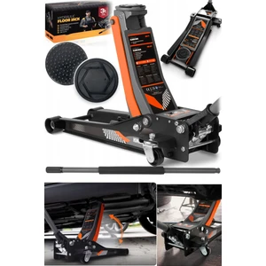Ağır Hizmet İçin 3 Ton Kapasiteli Alçak Şase Hidrolik Kriko Max 47 cm x 2 Çift Piston