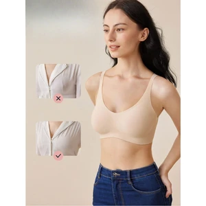 Sweet Sauna Lazer Kesim Dikişsiz Pedli Yumuşak Iz Yapmaz Balensiz Invisible Görünmez Push Up Toparlayıcı Sütyen