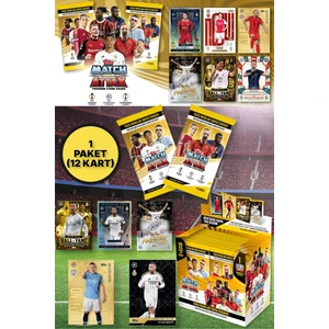 Topps Match Attax 24-25 Uefa Şampiyonlar Ligi Avrupa Ligi Konferans Ligi Futbolcu Kartları - 1 Paket