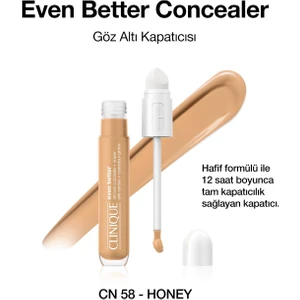Cilt Bakım İçerikli Göz Altı Kapatıcısı - Even Better™ Concealer - CN 58 Honey - 6ml