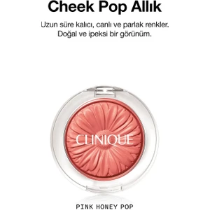 Cheek Pop Allık - Renk: Pink Honey Pop  3.5g | Uzun Süre Kalıcı, Doğal ve İpeksi Formül