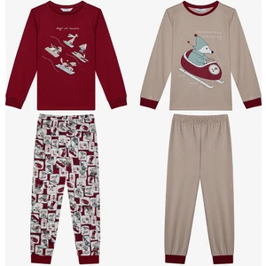 Erkek Çocuk Retro Toys 2li Çok Renkli Pijama Takımı