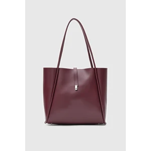 Shule Bags Chester Kilitli Bordo Omuz Çantası