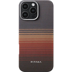 iPhone 16 Pro Max Kılıf Magsafeli Aramid Fiber Tactile Woven Sunset-Moonrise Serisi Sunset