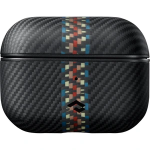 Airpods Pro 2 Kılıf Magsafe Özellikli 600D Aramid Fiber Pitaka Orchestra Serisi Rhapsody Siyah-Mavi