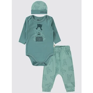 Civil Baby Erkek Bebek 3'lü Takım 6-18 Ay Petrol