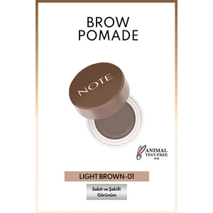 Note Cosmetics Brow Pomade Kalıcı Kaş Pomadı 01 Light Brown