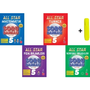 Newton Yayınları (Sınıf: 5) All Star Soru Bankası Matematik Fen Türkçe Sosyal