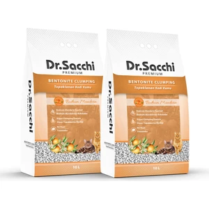 Dr.sacchi Bodrum Mandalinası Kokulu Bentonit Kedi Kumu 10 Lt X2AD