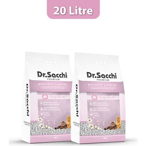 Dr.sacchi Bebek Pudrası Kokulu Bentonit Kedi Kumu 10 LTX2AD