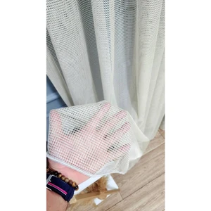 Vizon Renk Fileli Tül Perde 1/3pileli Mutfak Ofis Büro Tül Perde