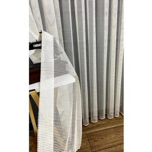 Beyaz Renk Fileli Tül Perde 1/2pileli Mutfak Ofis Büro Tül Perde