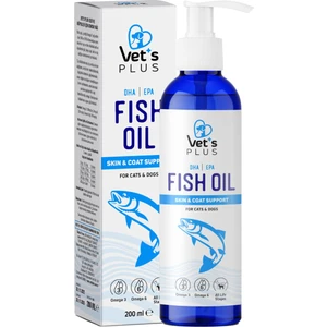 Vet's Plus Kedi ve Köpekler Için Balık Yağı 200ML
