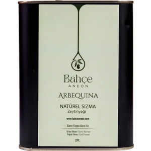 Bahçe Aneon Naturel Sızma Erken Hasat Soğuk Sıkım Arbequina Zeytinyağı - Yeni Sezon - 2 Litre