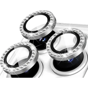 Iphone 16 Pro/16 Pro Max Uyumlu Taşlı Sapphire Kamera Lens Koruyucu