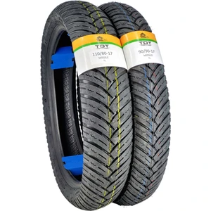 TDT Tyres Bajaj Pulsar 150 /Boxer 110/80-17 Ve 90/90-17 Tl Dubleks Lastik Set
