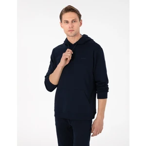 Pierre Cardin Erkek Lacivert Regular Fit Kapüşonlu Içi Polarlı Sweatshirt 50298987-VR033