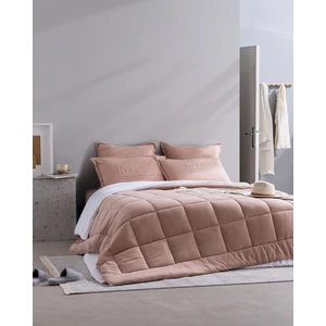 Madame Coco Bobigny Tek Kişilik SuperSoft Comforter Set - Pudra
