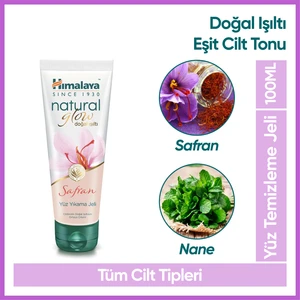 Natural Glow Doğal Işıltı Yüz Yıkama Jeli 100 Ml, Safran, Nane