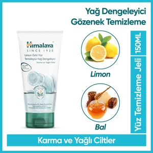 Yağ Dengeleyici Yüz Yıkama Jeli, Bal, Limon Özü, Parabensiz, Karma ve Yağlı Ciltler, 150 ml