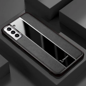 Samsung Galaxy S21 Plus Kılıf Zebana Premium Deri Kılıf Siyah