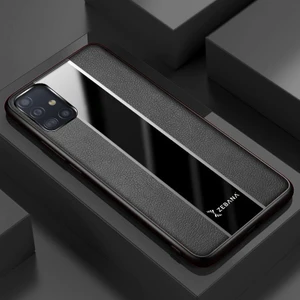 Samsung Galaxy A51 Kılıf Zebana Premium Deri Kılıf Siyah