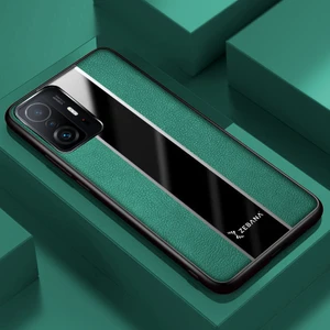 Xiaomi Mi 11T Kılıf Zebana Premium Deri Kılıf Yeşil