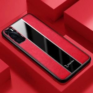 Vivo V20 Se Kılıf Zebana Premium Deri Kılıf Kırmızı