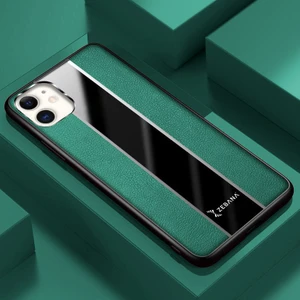 Apple iPhone 12 Kılıf Zebana Premium Deri Kılıf Yeşil