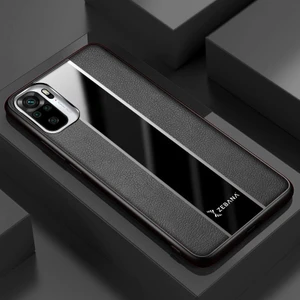 Xiaomi Redmi Note 10 Kılıf Zebana Premium Deri Kılıf Siyah