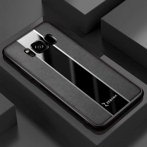 Samsung Galaxy S8 Plus Kılıf Zebana Premium Deri Kılıf Siyah