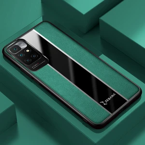Xiaomi Redmi 10 Kılıf Zebana Premium Deri Kılıf Yeşil