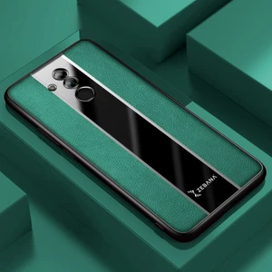 Huawei Mate 20 Lite Kılıf Zebana Premium Deri Kılıf Yeşil