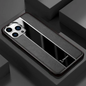 Apple iPhone 14 Pro Max Kılıf Zebana Premium Deri Kılıf Siyah