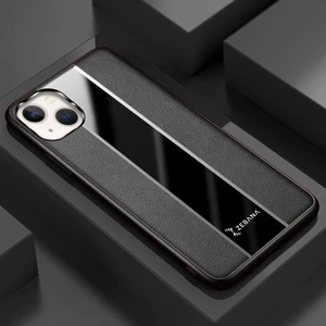 Apple iPhone 14 Plus Kılıf Zebana Premium Deri Kılıf Siyah