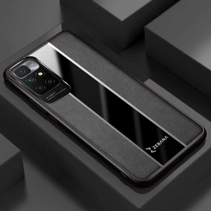 Xiaomi Redmi 10 2022 Kılıf Zebana Premium Deri Kılıf Siyah