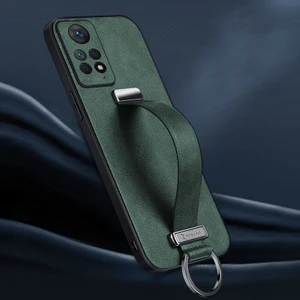 Xiaomi Redmi Note 12 Pro Kılıf Zebana Classic Deri Kılıf Yeşil