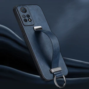 Xiaomi Redmi Note 11 Pro Kılıf Zebana Classic Deri Kılıf Lacivert