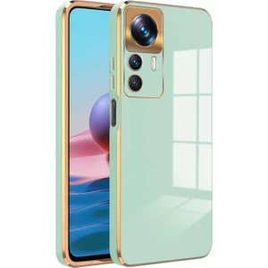 Xiaomi Mi 12T Pro Kılıf Golden Silikon Kılıf Su Yeşili