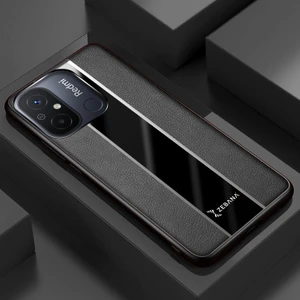 Xiaomi Redmi 12C Kılıf Zebana Premium Deri Kılıf Siyah