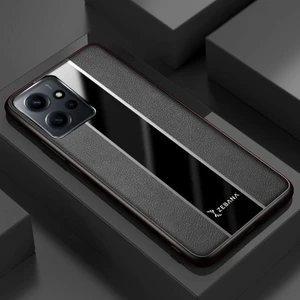 Xiaomi Redmi Note 12 Kılıf Zebana Premium Deri Kılıf Siyah