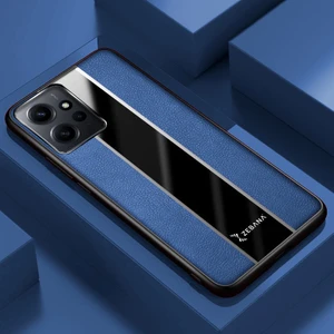 Xiaomi Redmi Note 12 Kılıf Zebana Premium Deri Kılıf Mavi