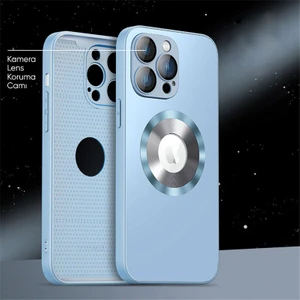 Apple iPhone 14 Pro Max Kılıf Zebana Shape Silikon Kılıf (Kablosuz Şarj Destekli - Kamera Korumalı) Açık Mavi