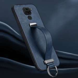 Xiaomi Redmi Note 9 Kılıf Zebana Classic Deri Kılıf Lacivert