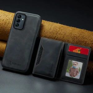 Samsung Galaxy A35 Uyumlu Kılıf Zebana 2in1 Elite Class Cüzdanlı Deri Kılıf Siyah