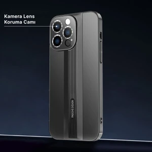 Apple iPhone 13 Pro Max Kılıf Zebana Elite Design Kılıf Siyah
