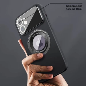 Apple iPhone 11 Kılıf Zebana Lenix Silikon Kılıf (Kablosuz Şarj Destekli) Siyah