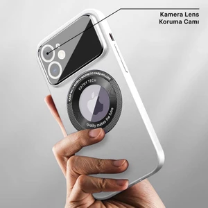 Apple iPhone 11 Kılıf Zebana Lenix Silikon Kılıf (Kablosuz Şarj Destekli) Beyaz