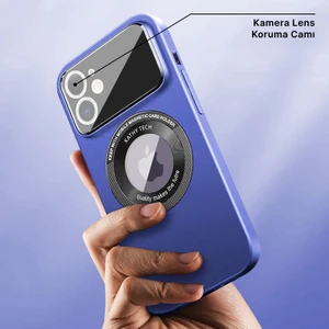 Apple iPhone 11 Kılıf Zebana Lenix Silikon Kılıf (Kablosuz Şarj Destekli) Lacivert
